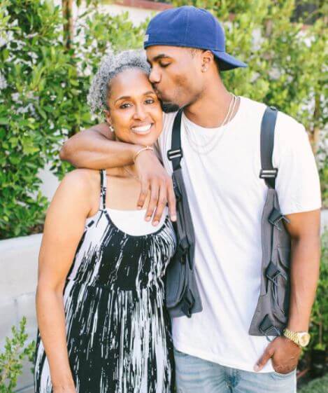 Steelo Brim with his beloved mother Tracy Brim.